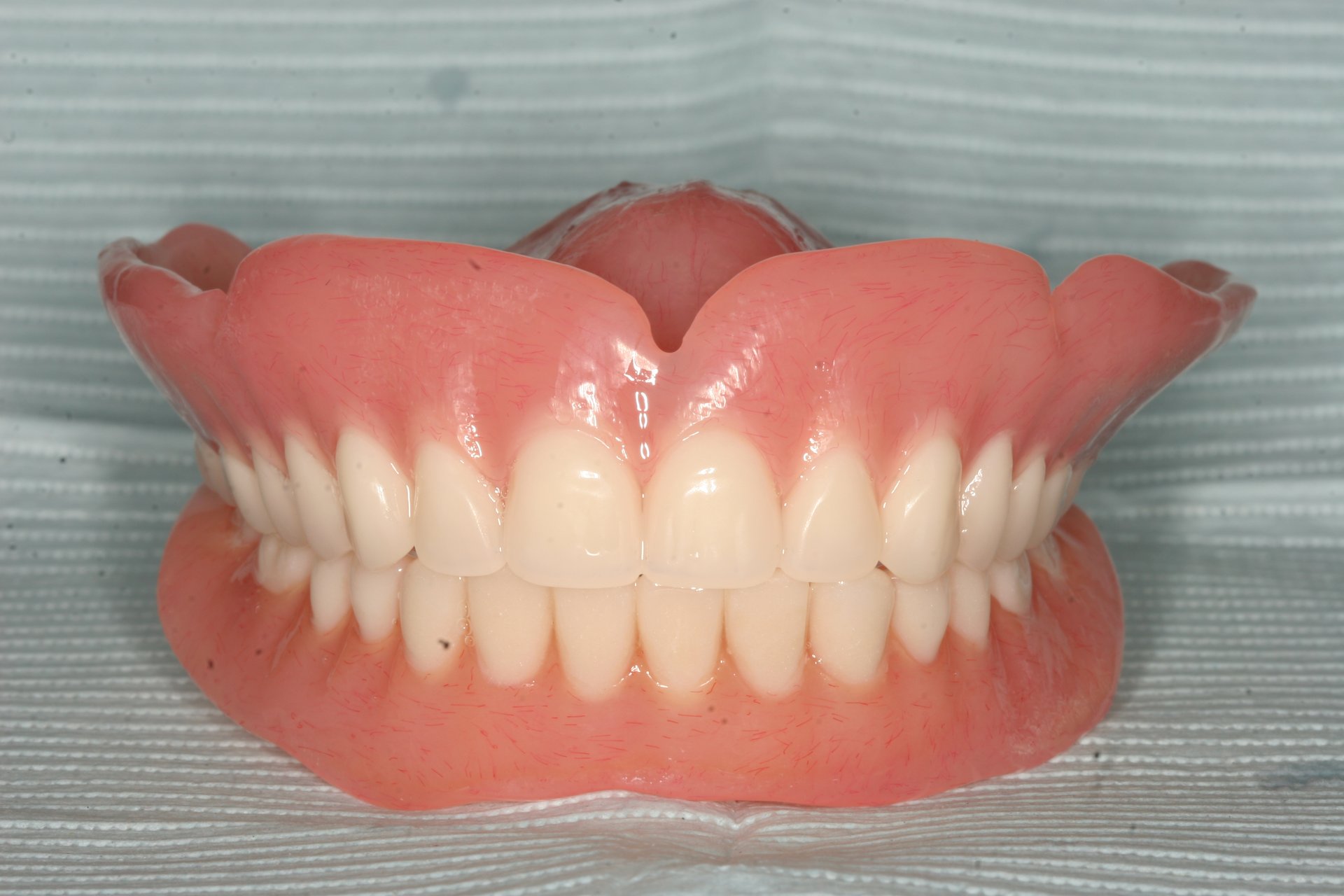 Image of dentures outside of mouth